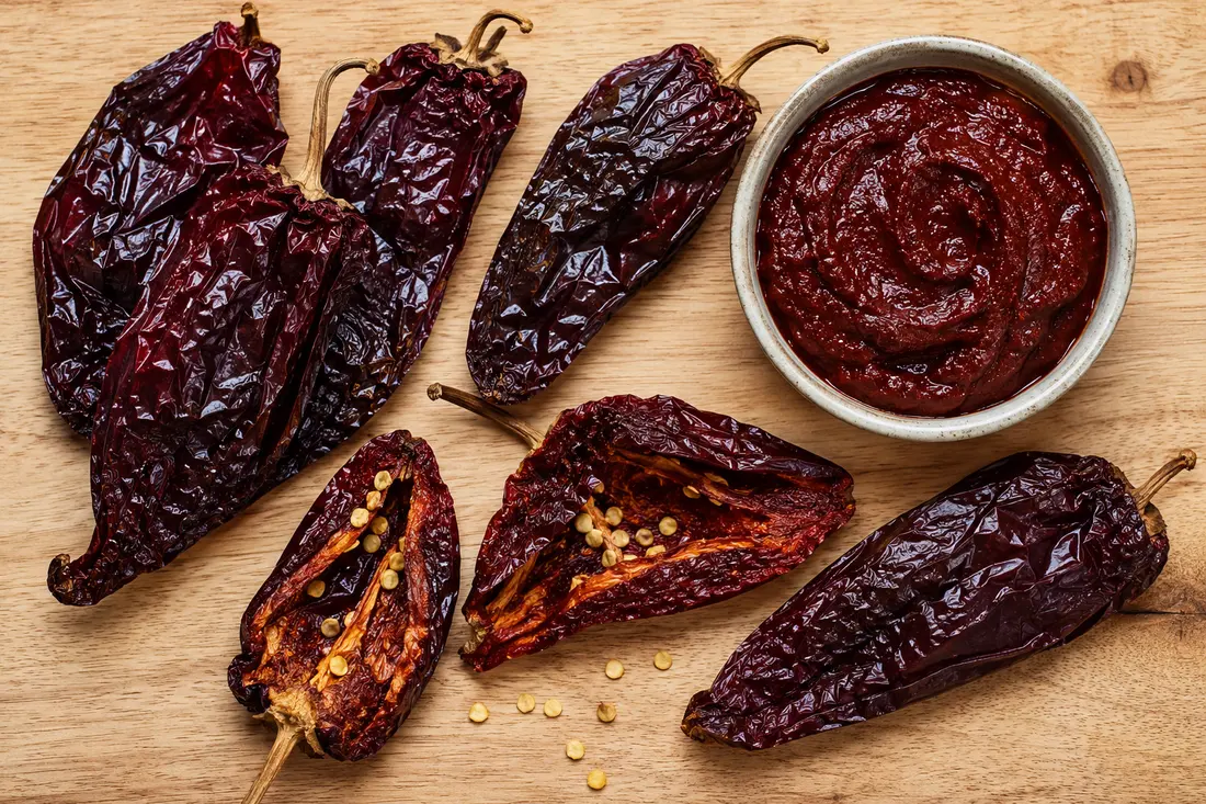Ingredients for aji panca