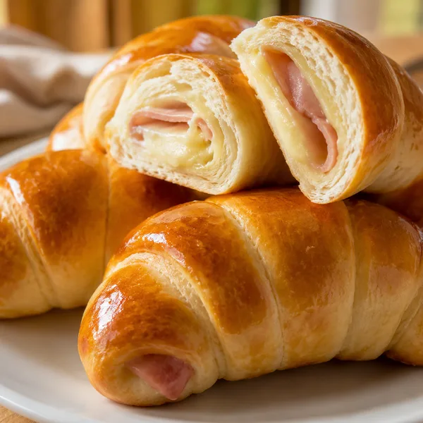 Cachitos, Peruvian ham and cheese breakfast rolls
