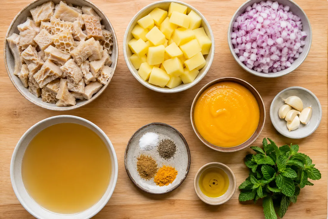 Ingredients for cau cau