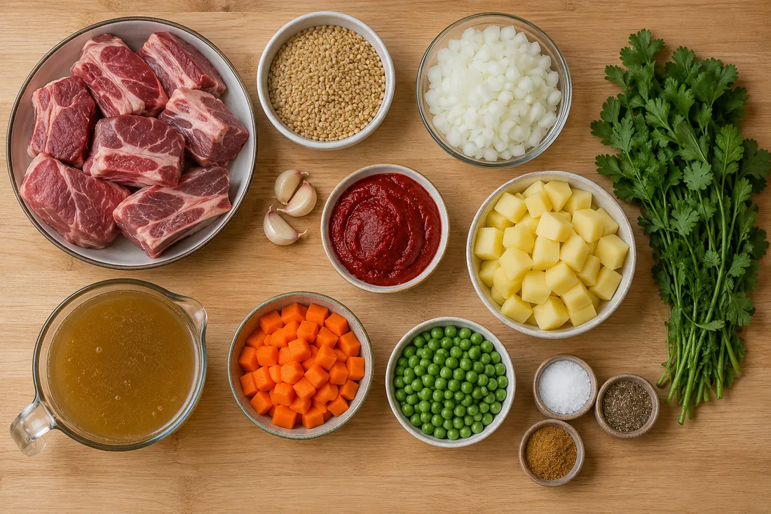 Ingredients for chaque