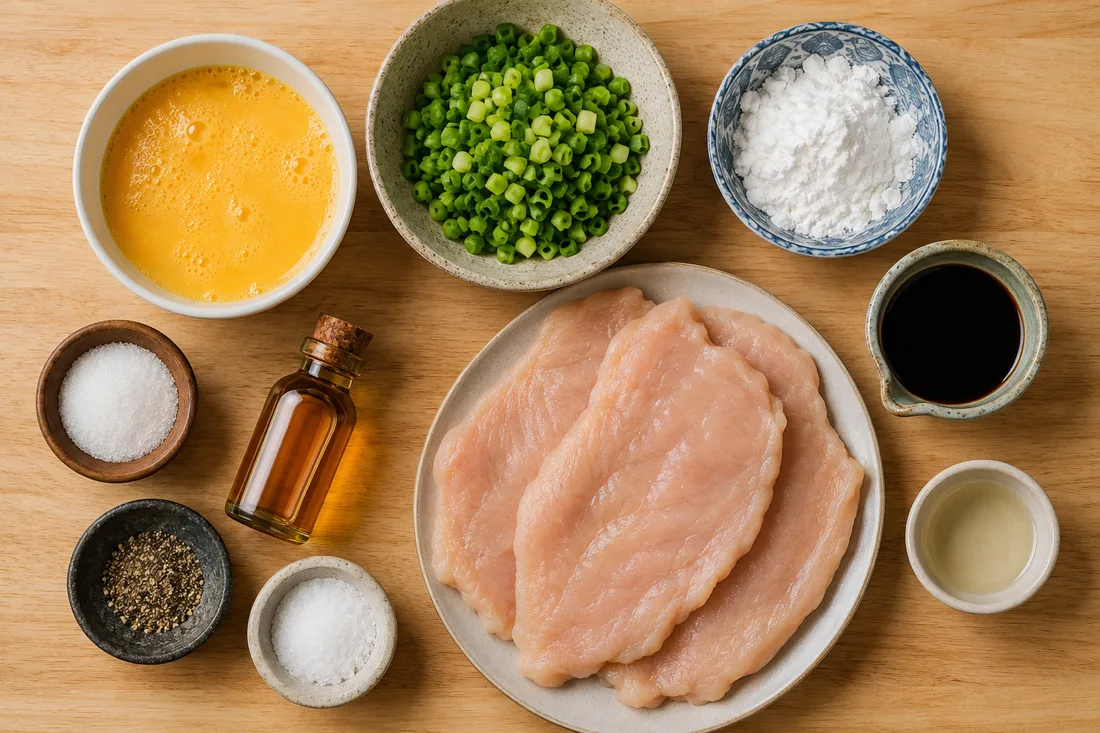 Ingredients for chi jau kay