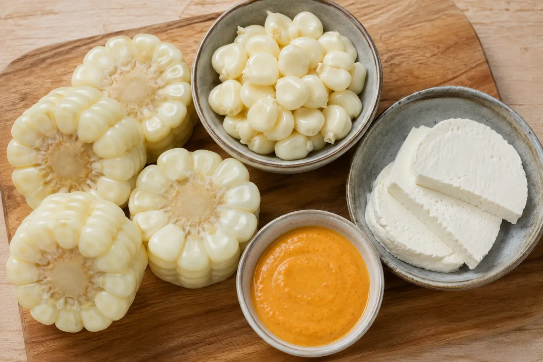 Ingredients for choclo