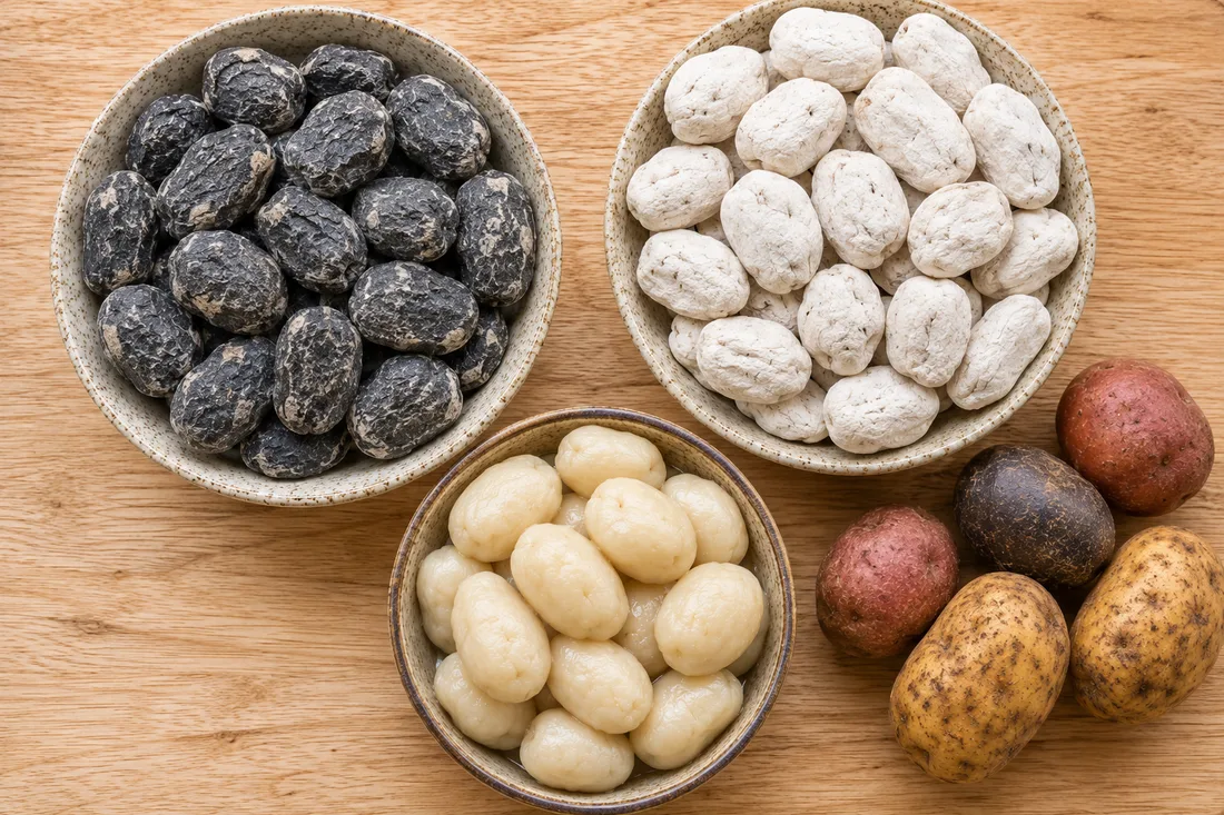 Ingredients for chuño
