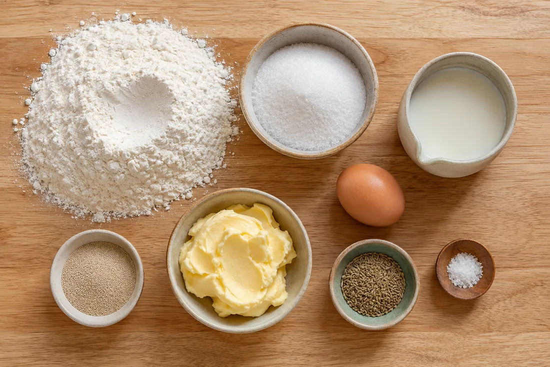 Ingredients for pan de anis