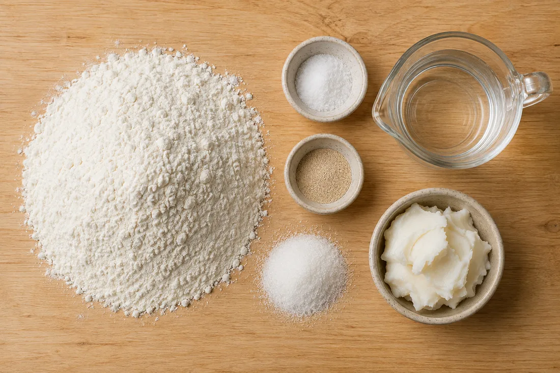 Ingredients for pan frances