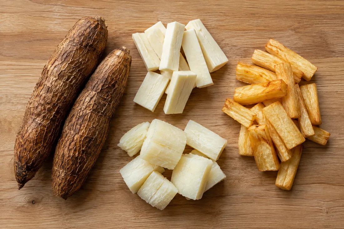 Ingredients for yuca